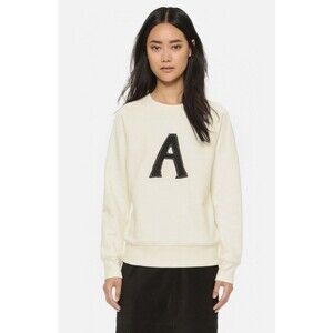 Alexa Chung For AG Pullover Sweatshirt Crewneck Sweatshirt S Cream
